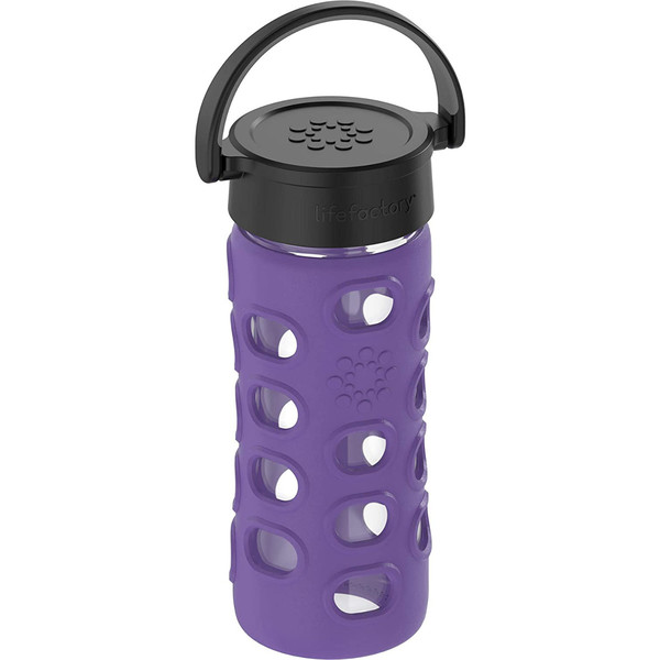 12oz Glass Water Bottle with Silicone Sleeve