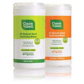 cleanwell hand sanitizer wipes canister pack