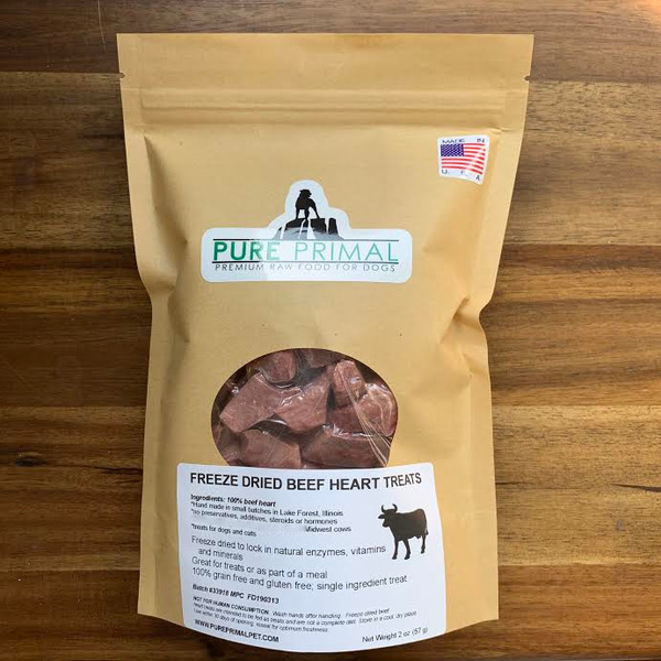 Freeze Dried Beef Heart Treats for Dogs