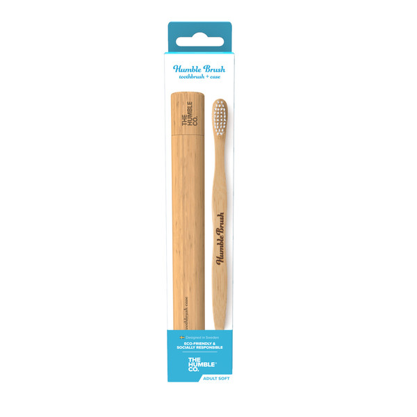 Bamboo Toothbrush + Travel Case