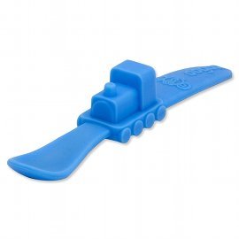 Silicone Train Spoon, Blue