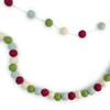 Wool Ball Holiday Garland