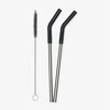 2 Stainless Steel Straws + Cleaning Brush