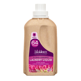 biokleen laundry liquid citrus eco bottle