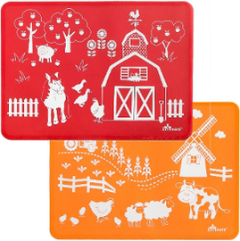 Barnyard Friends Silicone Placemats (set of 2)