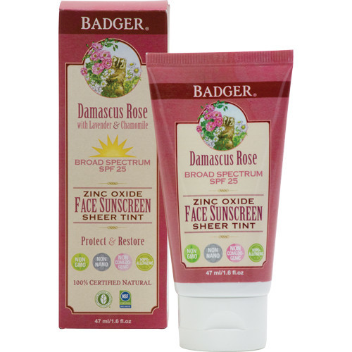 badger sheer tint face sunscreen