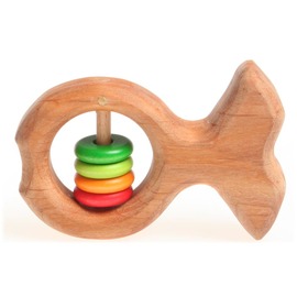 Wood Fish Rattle