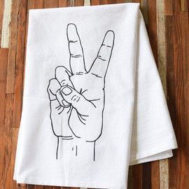 Cotton Tea Towel, Peace