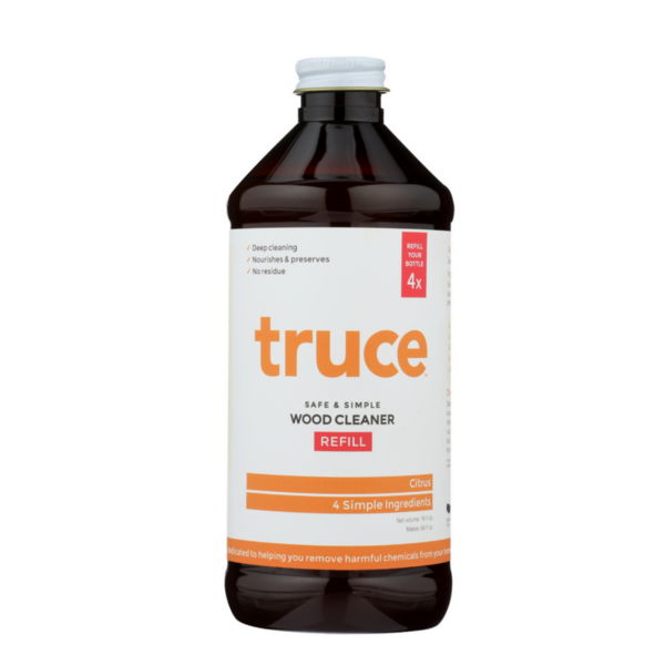 Truce wood cleaner refill bottle