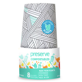 Compostable 12 oz Cups, Natural (8 count)
